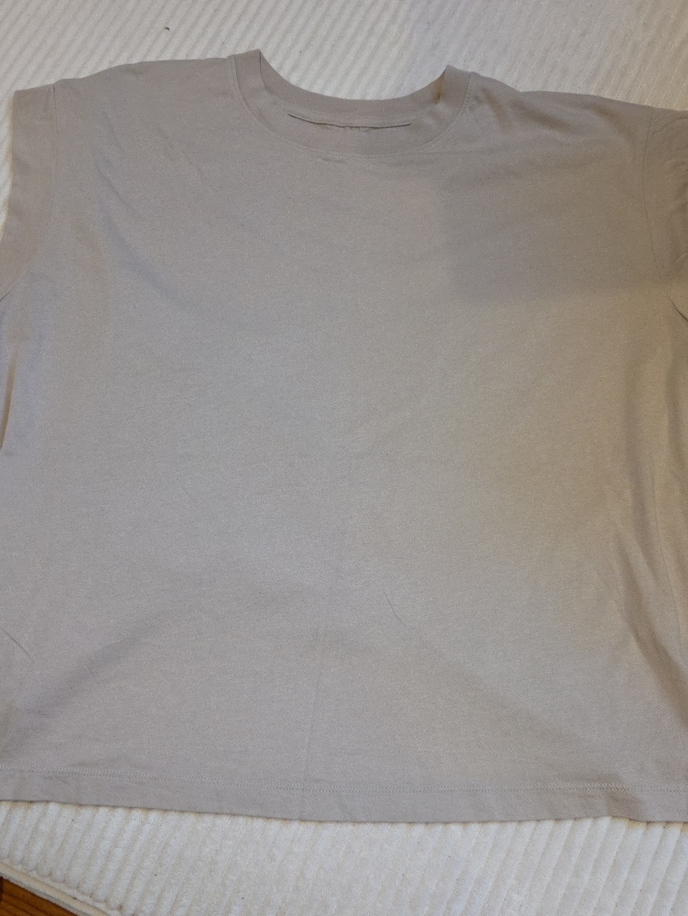 A New Day Short Sleeve Crew Tee in Taupe